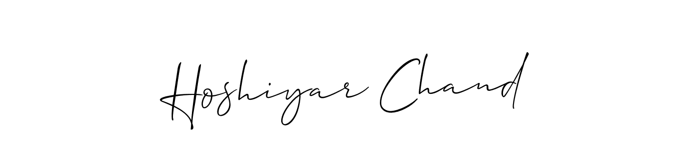 You should practise on your own different ways (Allison_Script) to write your name (Hoshiyar Chand) in signature. don't let someone else do it for you. Hoshiyar Chand signature style 2 images and pictures png