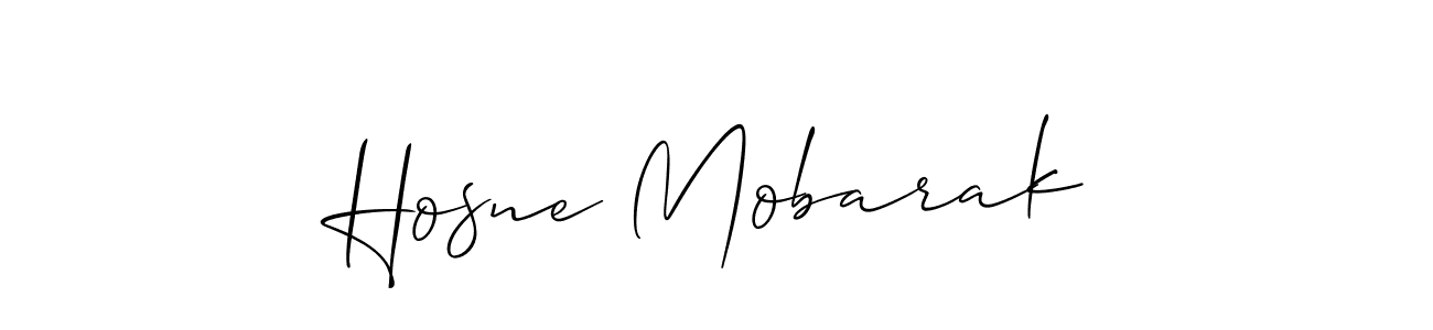 Best and Professional Signature Style for Hosne Mobarak. Allison_Script Best Signature Style Collection. Hosne Mobarak signature style 2 images and pictures png