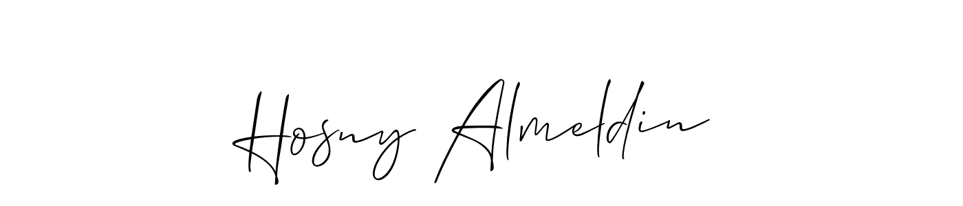 Best and Professional Signature Style for Hosny Almeldin. Allison_Script Best Signature Style Collection. Hosny Almeldin signature style 2 images and pictures png