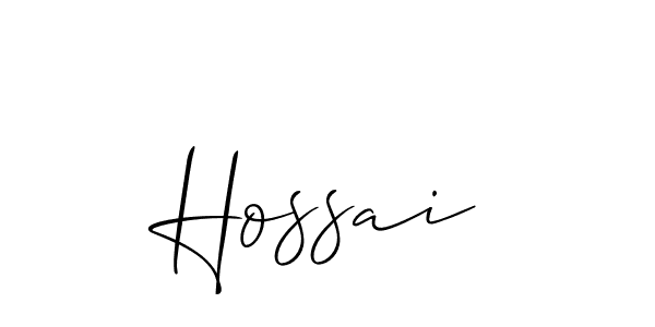 You should practise on your own different ways (Allison_Script) to write your name (Hossai) in signature. don't let someone else do it for you. Hossai signature style 2 images and pictures png