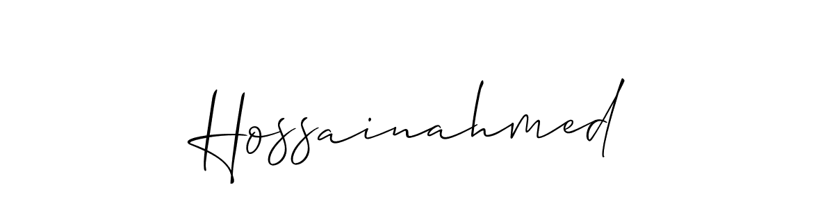 How to Draw Hossainahmed signature style? Allison_Script is a latest design signature styles for name Hossainahmed. Hossainahmed signature style 2 images and pictures png