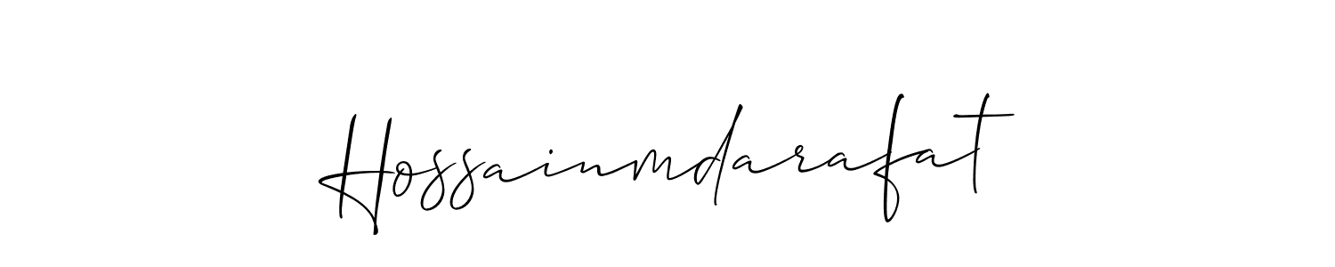 Make a short Hossainmdarafat signature style. Manage your documents anywhere anytime using Allison_Script. Create and add eSignatures, submit forms, share and send files easily. Hossainmdarafat signature style 2 images and pictures png