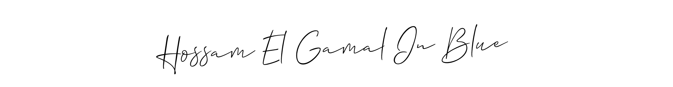 Make a beautiful signature design for name Hossam El Gamal In Blue. Use this online signature maker to create a handwritten signature for free. Hossam El Gamal In Blue signature style 2 images and pictures png