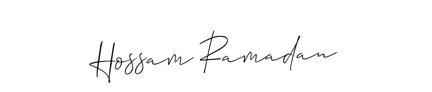 Best and Professional Signature Style for Hossam Ramadan. Allison_Script Best Signature Style Collection. Hossam Ramadan signature style 2 images and pictures png