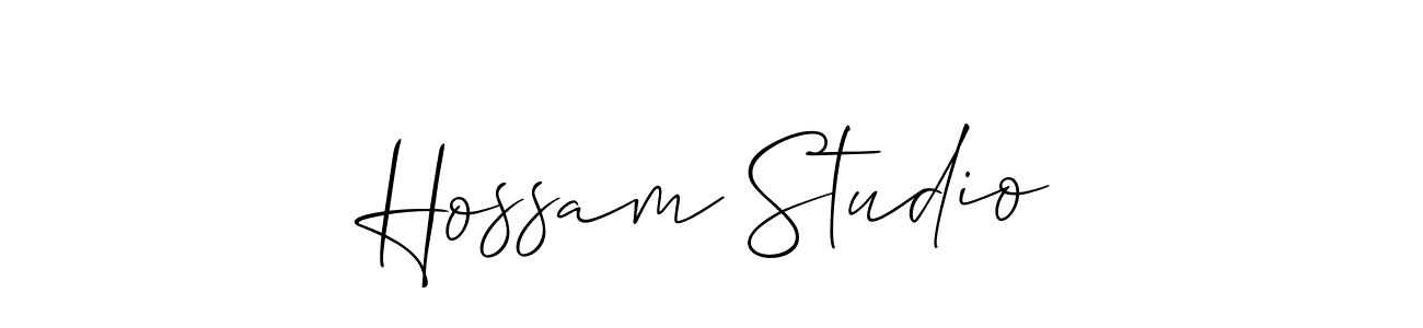 Make a short Hossam Studio signature style. Manage your documents anywhere anytime using Allison_Script. Create and add eSignatures, submit forms, share and send files easily. Hossam Studio signature style 2 images and pictures png
