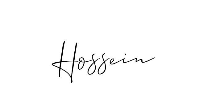 if you are searching for the best signature style for your name Hossein. so please give up your signature search. here we have designed multiple signature styles  using Allison_Script. Hossein signature style 2 images and pictures png