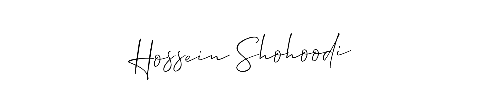 See photos of Hossein Shohoodi official signature by Spectra . Check more albums & portfolios. Read reviews & check more about Allison_Script font. Hossein Shohoodi signature style 2 images and pictures png