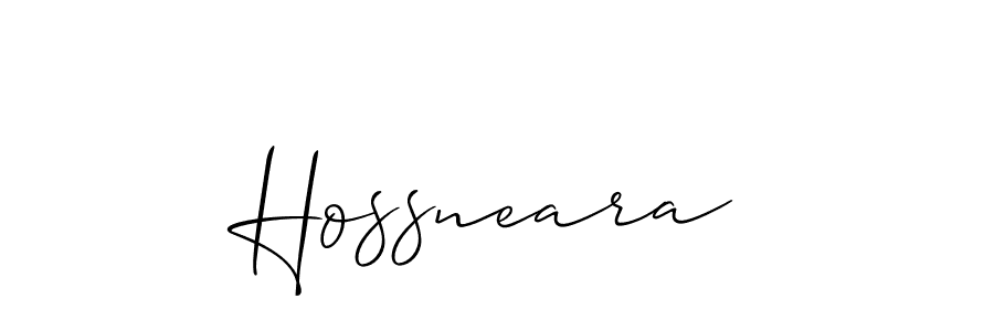 You should practise on your own different ways (Allison_Script) to write your name (Hossneara) in signature. don't let someone else do it for you. Hossneara signature style 2 images and pictures png