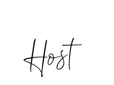 Create a beautiful signature design for name Host. With this signature (Allison_Script) fonts, you can make a handwritten signature for free. Host signature style 2 images and pictures png