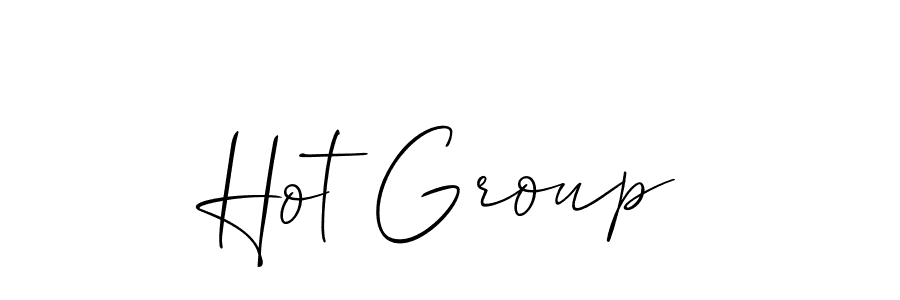 The best way (Allison_Script) to make a short signature is to pick only two or three words in your name. The name Hot Group include a total of six letters. For converting this name. Hot Group signature style 2 images and pictures png