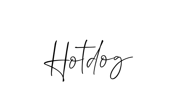 It looks lik you need a new signature style for name Hotdog. Design unique handwritten (Allison_Script) signature with our free signature maker in just a few clicks. Hotdog signature style 2 images and pictures png