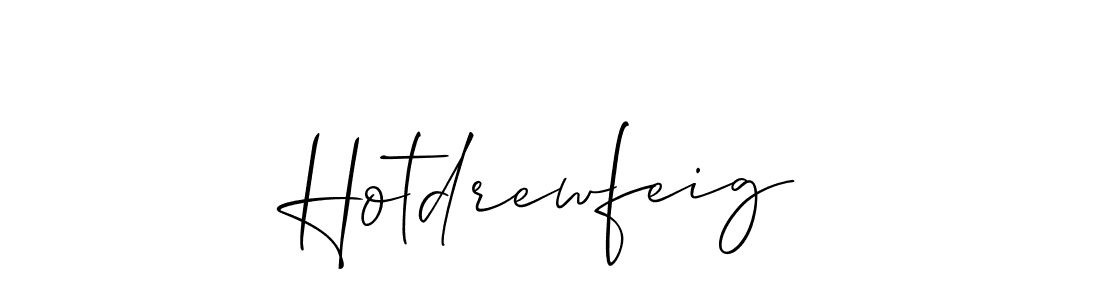 Use a signature maker to create a handwritten signature online. With this signature software, you can design (Allison_Script) your own signature for name Hotdrewfeig. Hotdrewfeig signature style 2 images and pictures png