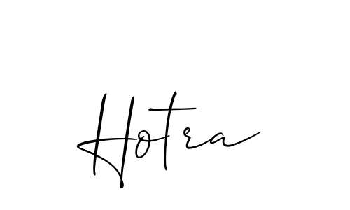 Allison_Script is a professional signature style that is perfect for those who want to add a touch of class to their signature. It is also a great choice for those who want to make their signature more unique. Get Hotra name to fancy signature for free. Hotra signature style 2 images and pictures png