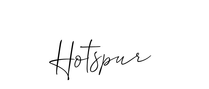 if you are searching for the best signature style for your name Hotspur. so please give up your signature search. here we have designed multiple signature styles  using Allison_Script. Hotspur signature style 2 images and pictures png