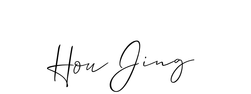 You can use this online signature creator to create a handwritten signature for the name Hou Jing. This is the best online autograph maker. Hou Jing signature style 2 images and pictures png