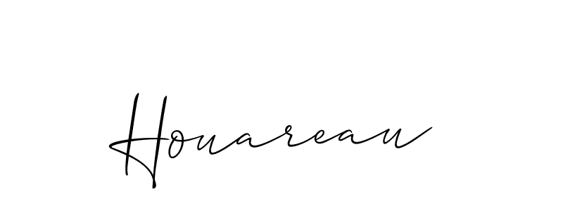 How to make Houareau signature? Allison_Script is a professional autograph style. Create handwritten signature for Houareau name. Houareau signature style 2 images and pictures png