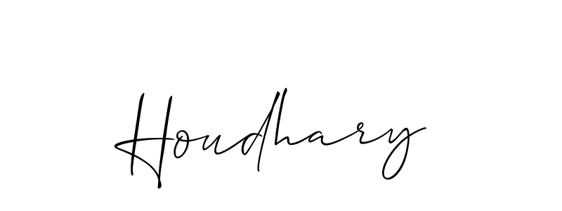 The best way (Allison_Script) to make a short signature is to pick only two or three words in your name. The name Houdhary include a total of six letters. For converting this name. Houdhary signature style 2 images and pictures png