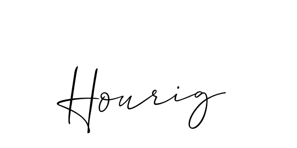 You should practise on your own different ways (Allison_Script) to write your name (Hourig) in signature. don't let someone else do it for you. Hourig signature style 2 images and pictures png