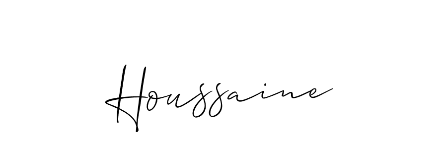 Houssaine stylish signature style. Best Handwritten Sign (Allison_Script) for my name. Handwritten Signature Collection Ideas for my name Houssaine. Houssaine signature style 2 images and pictures png