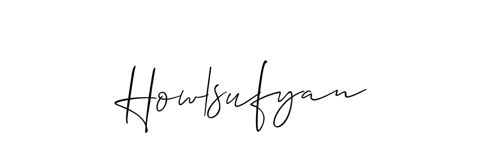 How to make How|sufyan signature? Allison_Script is a professional autograph style. Create handwritten signature for How|sufyan name. How|sufyan signature style 2 images and pictures png