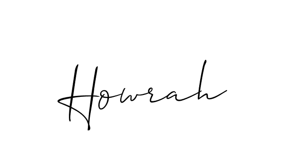 How to make Howrah signature? Allison_Script is a professional autograph style. Create handwritten signature for Howrah name. Howrah signature style 2 images and pictures png
