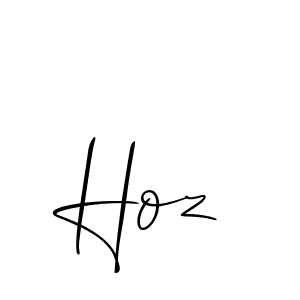 Make a beautiful signature design for name Hoz. Use this online signature maker to create a handwritten signature for free. Hoz signature style 2 images and pictures png