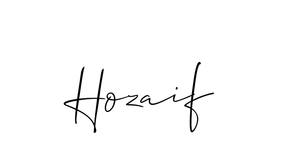 Make a beautiful signature design for name Hozaif. Use this online signature maker to create a handwritten signature for free. Hozaif signature style 2 images and pictures png