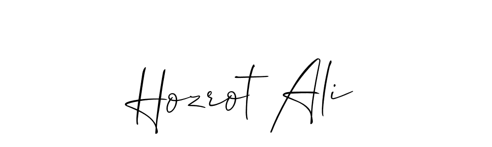 Design your own signature with our free online signature maker. With this signature software, you can create a handwritten (Allison_Script) signature for name Hozrot Ali. Hozrot Ali signature style 2 images and pictures png