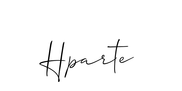 Best and Professional Signature Style for Hparte. Allison_Script Best Signature Style Collection. Hparte signature style 2 images and pictures png