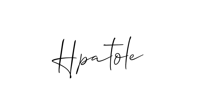 Similarly Allison_Script is the best handwritten signature design. Signature creator online .You can use it as an online autograph creator for name Hpatole. Hpatole signature style 2 images and pictures png