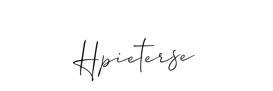 if you are searching for the best signature style for your name Hpieterse. so please give up your signature search. here we have designed multiple signature styles  using Allison_Script. Hpieterse signature style 2 images and pictures png