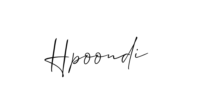 It looks lik you need a new signature style for name Hpoondi. Design unique handwritten (Allison_Script) signature with our free signature maker in just a few clicks. Hpoondi signature style 2 images and pictures png