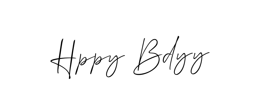 Use a signature maker to create a handwritten signature online. With this signature software, you can design (Allison_Script) your own signature for name Hppy Bdyy. Hppy Bdyy signature style 2 images and pictures png