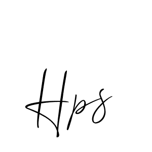 Design your own signature with our free online signature maker. With this signature software, you can create a handwritten (Allison_Script) signature for name Hps. Hps signature style 2 images and pictures png