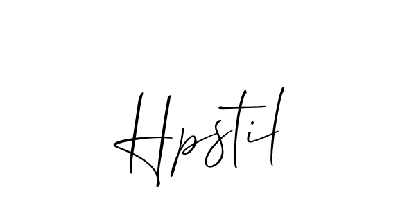 Create a beautiful signature design for name Hpstil. With this signature (Allison_Script) fonts, you can make a handwritten signature for free. Hpstil signature style 2 images and pictures png