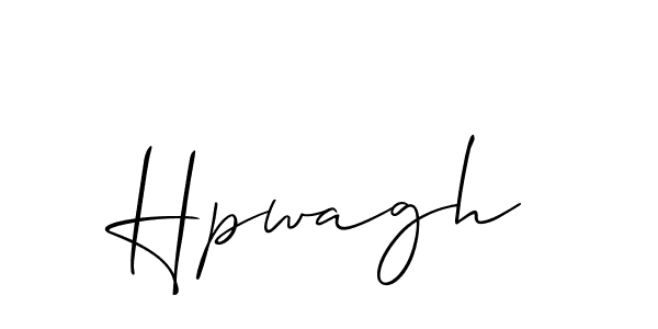 Design your own signature with our free online signature maker. With this signature software, you can create a handwritten (Allison_Script) signature for name Hpwagh. Hpwagh signature style 2 images and pictures png