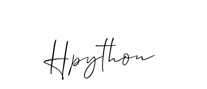 Hpython stylish signature style. Best Handwritten Sign (Allison_Script) for my name. Handwritten Signature Collection Ideas for my name Hpython. Hpython signature style 2 images and pictures png