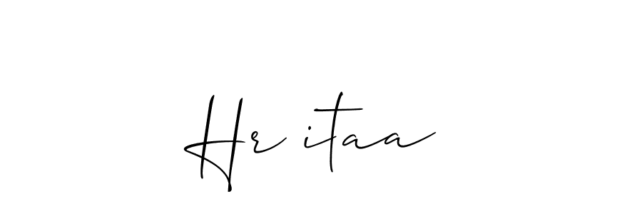 Make a beautiful signature design for name Hr☆itaa. With this signature (Allison_Script) style, you can create a handwritten signature for free. Hr☆itaa signature style 2 images and pictures png