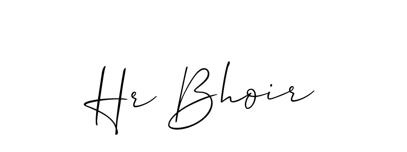 How to Draw Hr Bhoir signature style? Allison_Script is a latest design signature styles for name Hr Bhoir. Hr Bhoir signature style 2 images and pictures png