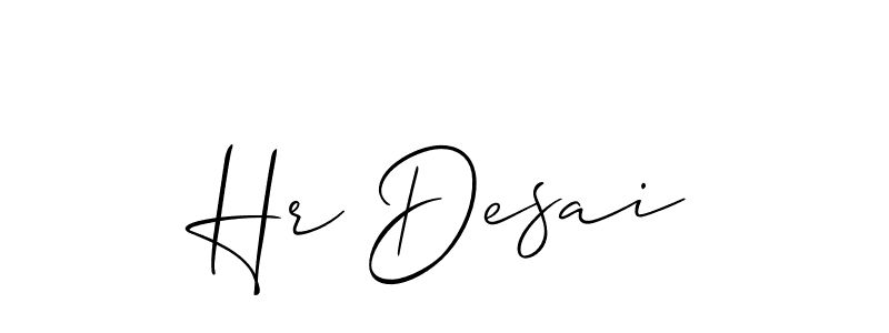 Best and Professional Signature Style for Hr Desai. Allison_Script Best Signature Style Collection. Hr Desai signature style 2 images and pictures png