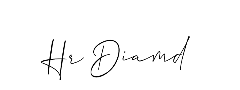 Make a short Hr Diamd signature style. Manage your documents anywhere anytime using Allison_Script. Create and add eSignatures, submit forms, share and send files easily. Hr Diamd signature style 2 images and pictures png