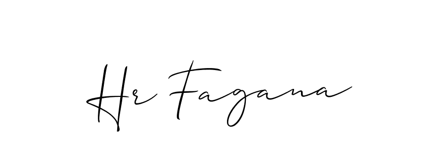 Use a signature maker to create a handwritten signature online. With this signature software, you can design (Allison_Script) your own signature for name Hr Fagana. Hr Fagana signature style 2 images and pictures png