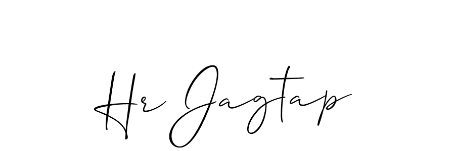 Hr Jagtap stylish signature style. Best Handwritten Sign (Allison_Script) for my name. Handwritten Signature Collection Ideas for my name Hr Jagtap. Hr Jagtap signature style 2 images and pictures png
