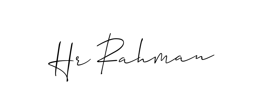 Make a beautiful signature design for name Hr Rahman. Use this online signature maker to create a handwritten signature for free. Hr Rahman signature style 2 images and pictures png
