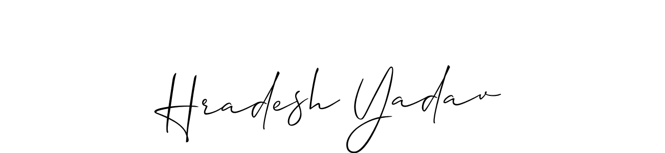 Make a beautiful signature design for name Hradesh Yadav. Use this online signature maker to create a handwritten signature for free. Hradesh Yadav signature style 2 images and pictures png