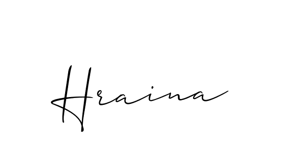 Hraina stylish signature style. Best Handwritten Sign (Allison_Script) for my name. Handwritten Signature Collection Ideas for my name Hraina. Hraina signature style 2 images and pictures png