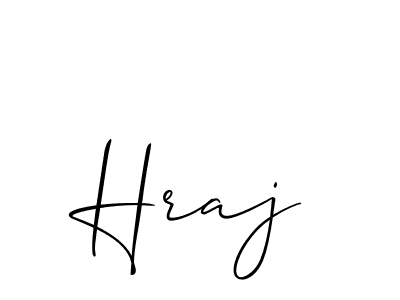 Hraj stylish signature style. Best Handwritten Sign (Allison_Script) for my name. Handwritten Signature Collection Ideas for my name Hraj. Hraj signature style 2 images and pictures png