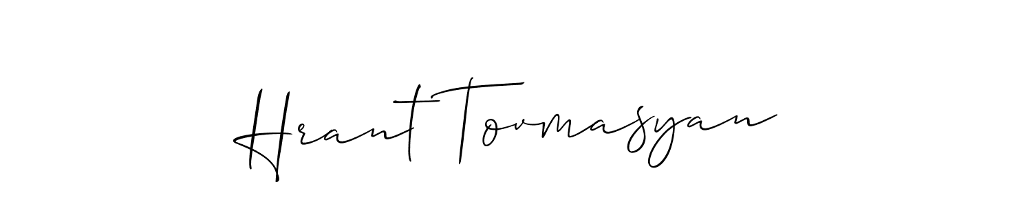 Make a beautiful signature design for name Hrant Tovmasyan. With this signature (Allison_Script) style, you can create a handwritten signature for free. Hrant Tovmasyan signature style 2 images and pictures png