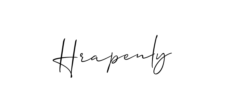 You should practise on your own different ways (Allison_Script) to write your name (Hrapenly) in signature. don't let someone else do it for you. Hrapenly signature style 2 images and pictures png