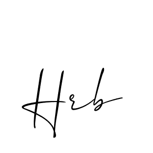 The best way (Allison_Script) to make a short signature is to pick only two or three words in your name. The name Hrb include a total of six letters. For converting this name. Hrb signature style 2 images and pictures png